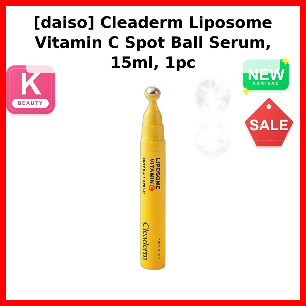 [daiso] Cleaderm Liposome Vitamin C Spot Ball Serum, 15ml, 1pc / Korean Spot Serum / Vitamin C Boost
