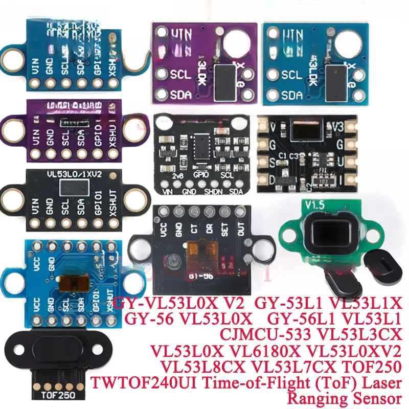 2 ชิ้น VL53L0X VL53L1X VL53L3CX Time-of-Flight ToF เลเซอร์ตั้งแต่เซนเซอร์ Breakout 940nm CJVL53L0XV2