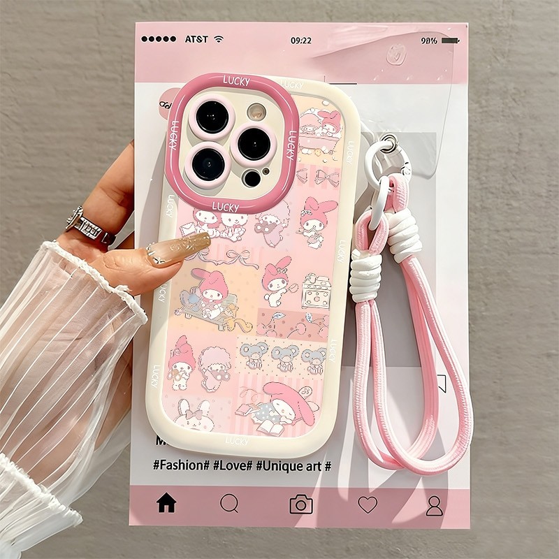 Case+สร้อยข้อมือRealme C63 C61 C53 C51 C51S C35 C33 C30 C30S C21Y C25Y C21 C20 C20A Narzo 60 50 50i 