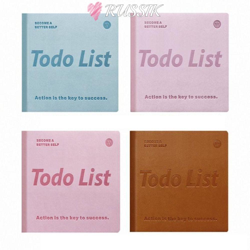 ROUSSIK 365 Day Planner, ตารางการเรียนรู้แบบพกพา Daily Planner, การจัดการ Note-Taking To Do List Notebook School Office Supplies