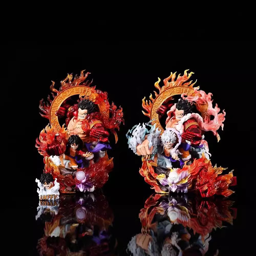 One Piece GK Industry Fire Luffy Hand-Made Four Emperor Straw Hat Luffy Model Jewelry