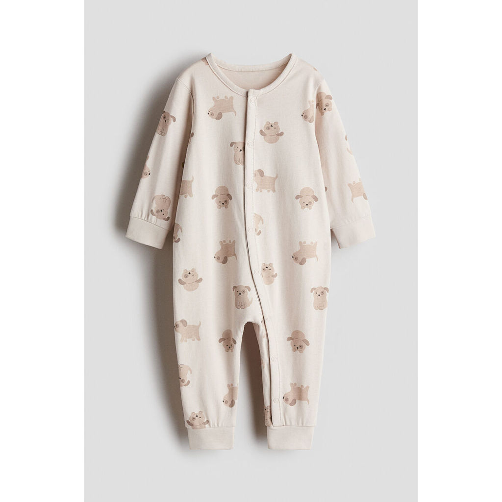 H&M(เอชแอนด์เอ็ม) ชุดนอนลายพิมพ์ Infants Patterned sleepsuit 1200792_22