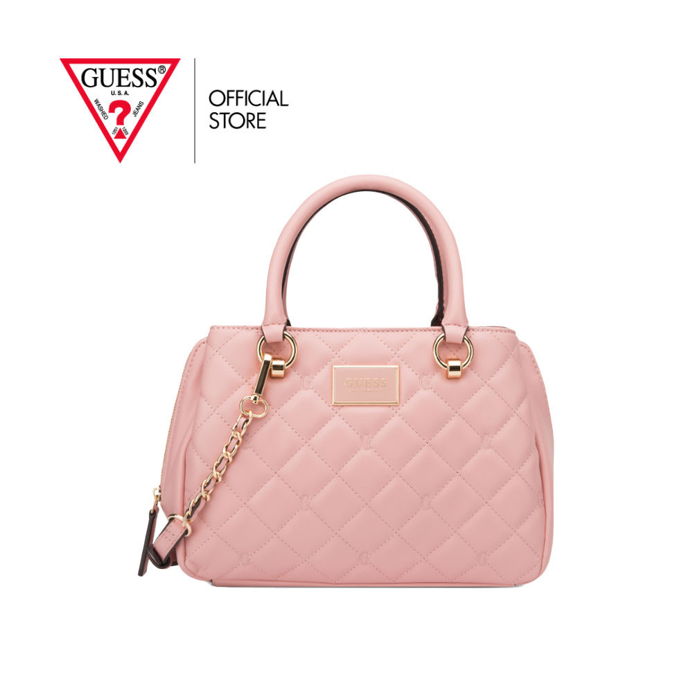 GUESS กระเป๋า รุ่น VG959606 GWYN SATCHEL สีชมพู