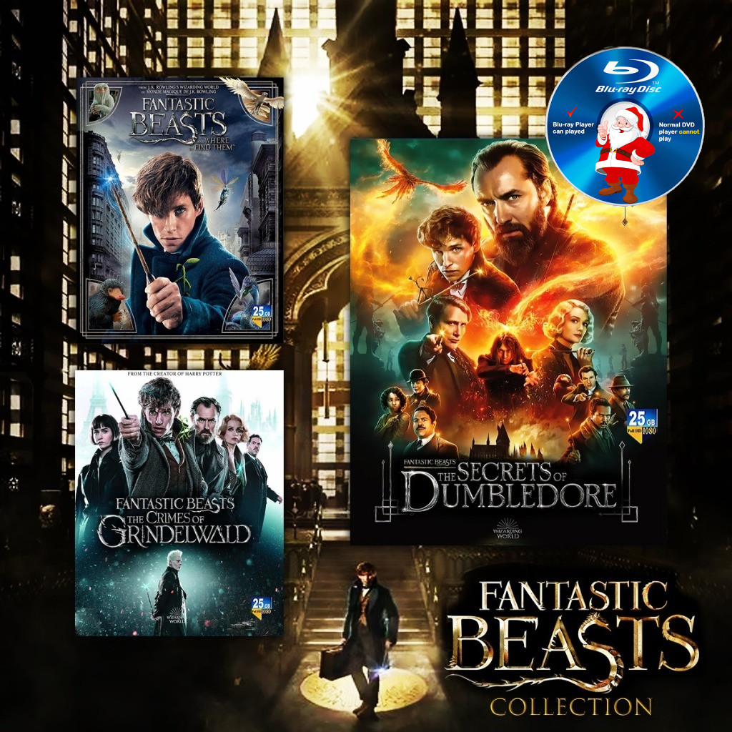 คอลเลกชัน E-BLURAY Fantastic Beasts Eddie Redmayne ภาพยนตร์ภาษาอังกฤษ