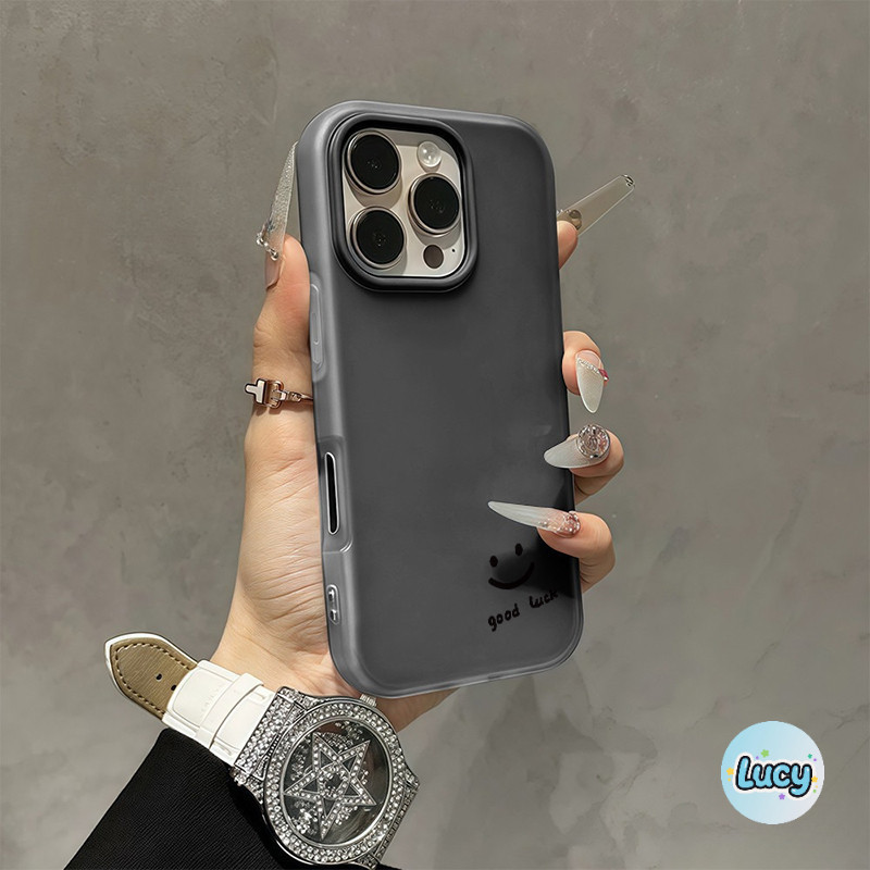 🍊Lucy🍊เคสโทรศัพท์มือถือ ดูดีเรียบง่ายลายน่ารัก เหมาะสำหรับ iphone 11 17 16 Pro Max XR 12 13 14 15 #080