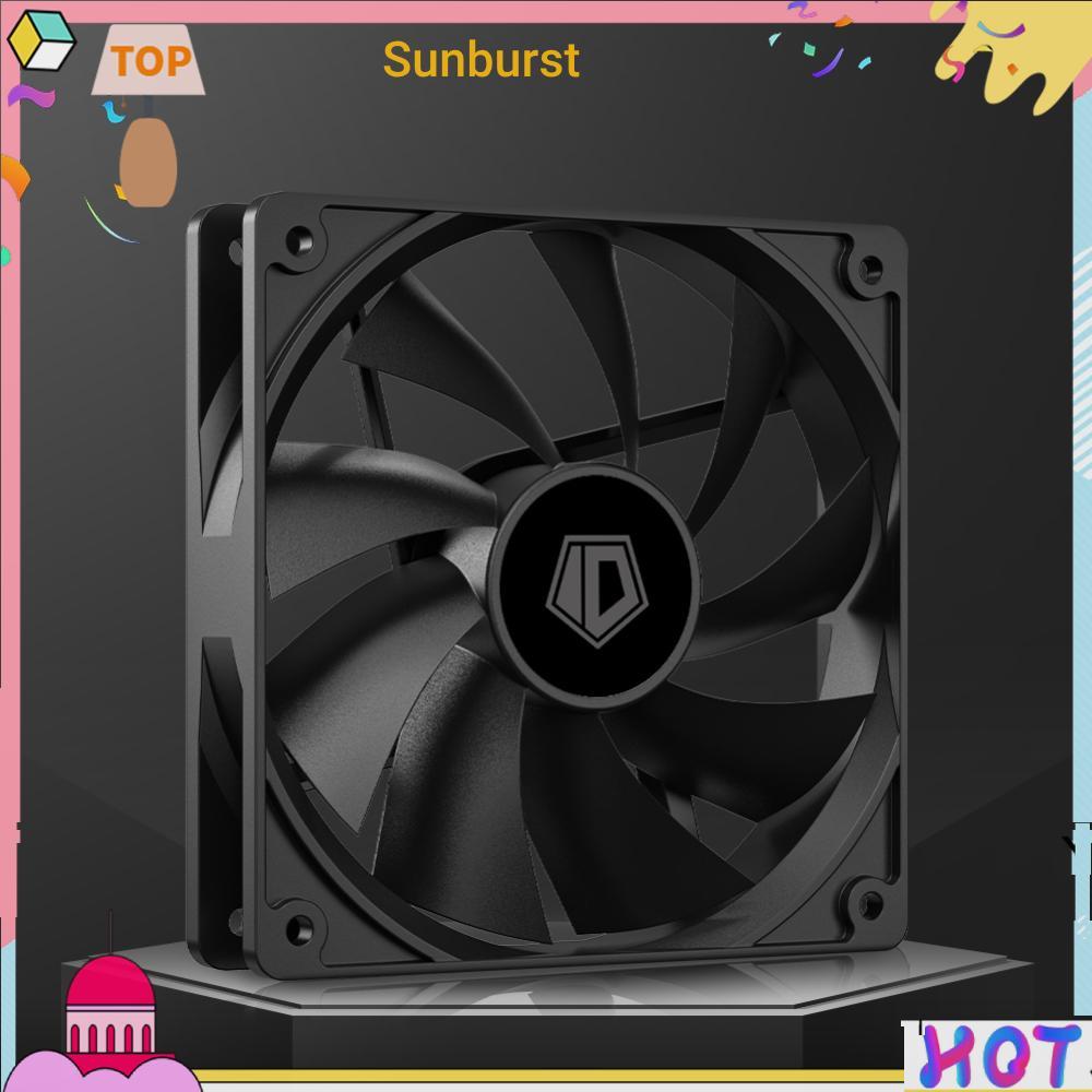 PC พัดลมเคสคอมพิวเตอร์ PWM 4 Pin เงียบ 12 ซม. CPU Cooler พัดลมระบายความร้อน 12V DC [Sunburst11.th]