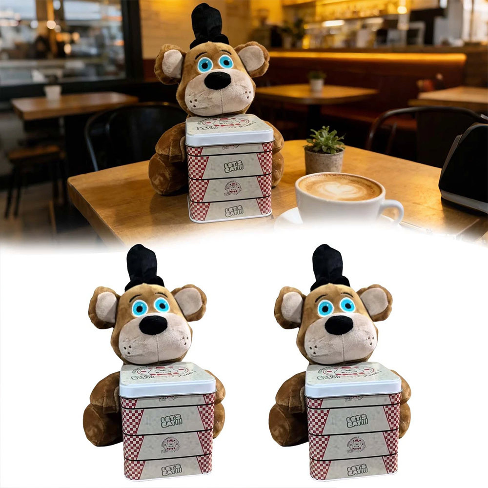 3pc Five Nights At Freddy’s FNAF 2 Freddy Fazbear plush Cinemark Popcorn Bucket