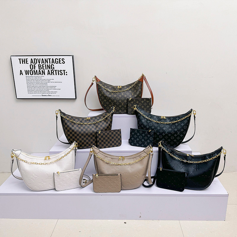 กระเป๋าสะพายข้าง Crescent One-Shoulder สตรี ขนาดใหญ่ คุณภาพสูง