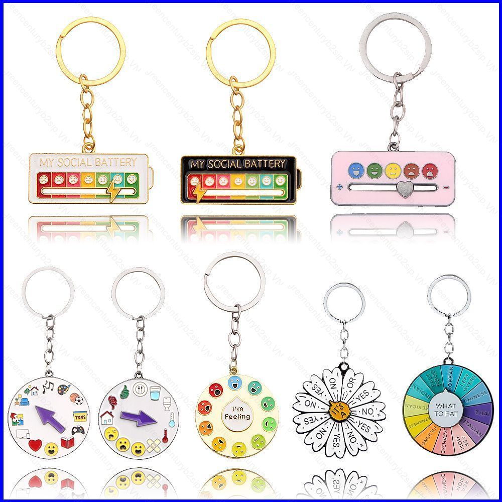 G2P MY SOCIAL BATTERY พลังอารมณ์เปลี่ยนเข็มกลัดการ์ตูนน่ารัก pin Expression การจัดการเดซี่พวงกุญแจ P