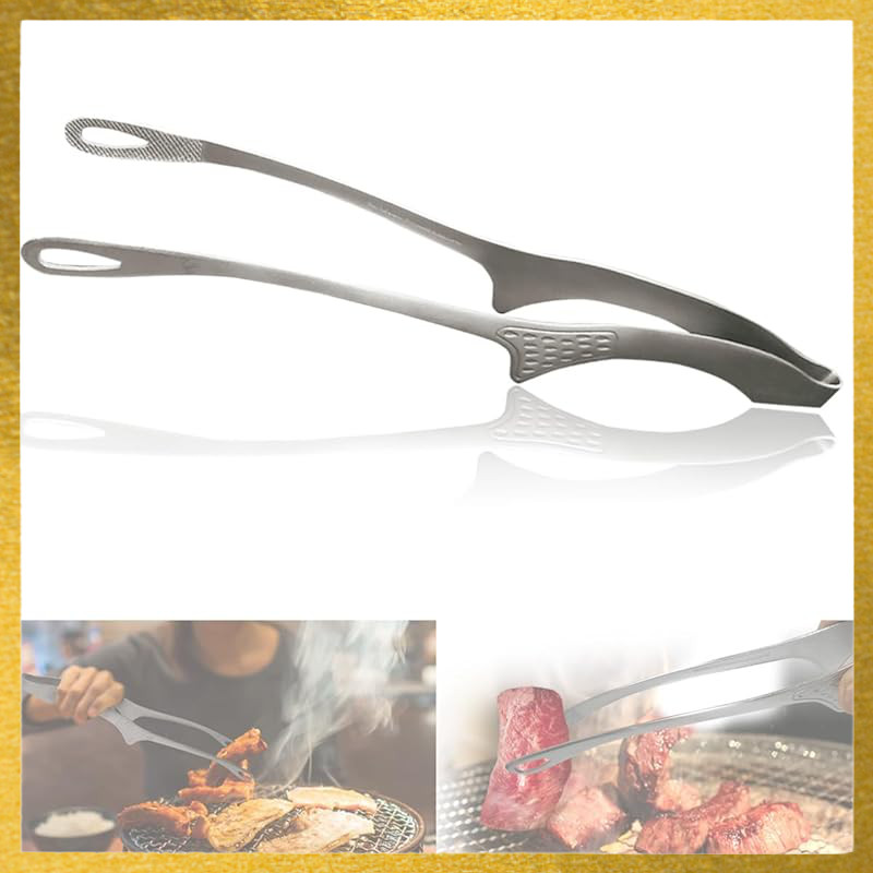 MMmall【Made in Japan】Tsubame Sanjo Yakiniku Tongs - Dishwasher Safe Grill and Frying Tool - Senbudo 