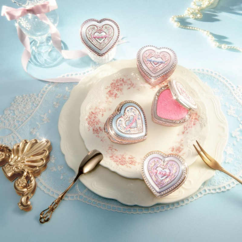 Flower Knows Bunny Garden Series บลัชออนลายนูน