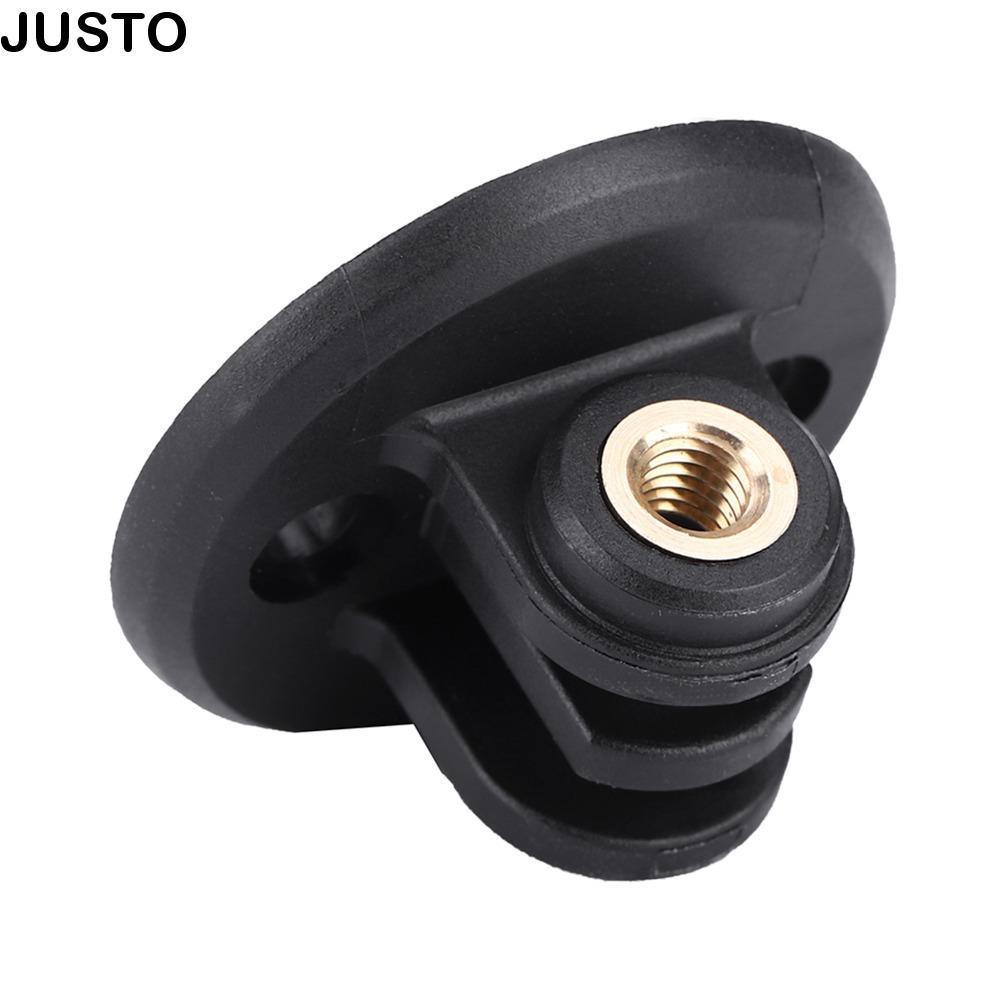 JUSTO Cycle Computer Mount, ติดตั้งง่ายด้วยสกรู Handlebar Computer Bracket, ทนทานสีดําคอมพิวเตอร์ Co