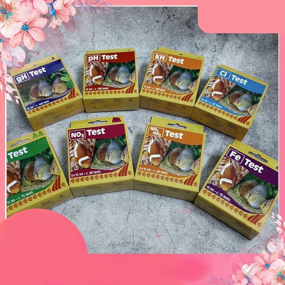 Sera Aqua‐Test – ชุดทดสอบน้ําหลายพารามิเตอร์สําหรับตู้ปลาและพิพิธภัณฑ์สัตว์น้ํา (pH, GH, KH, NH3, NO