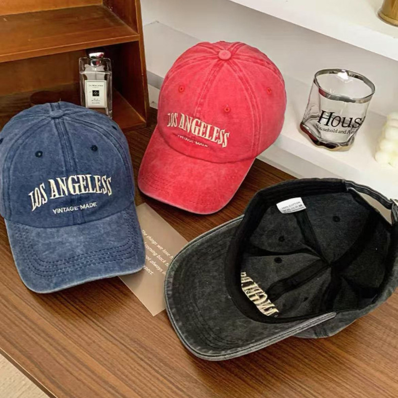 หมวกแก๊ปปักลาย Los Angeles | หมวกแฟชั่นผู้หญิง หมวกเบสบอล หมวกสวมเล่น ใส่ได้ทุกวัน สีสวย