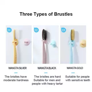 5 ชิ้นดั้งเดิมด้ามจับตามหลักสรีรศาสตร์ขนแปรงนุ่มและละเอียดอ่อนปกป้องเหงือกและทำความสะอาดช่องว่างระหว่างฟัน