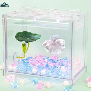 เปลญวนใบไม้สีเขียว1ชิ้นสำหรับตู้ปลาลดความเครียดของตกแต่งที่ป…