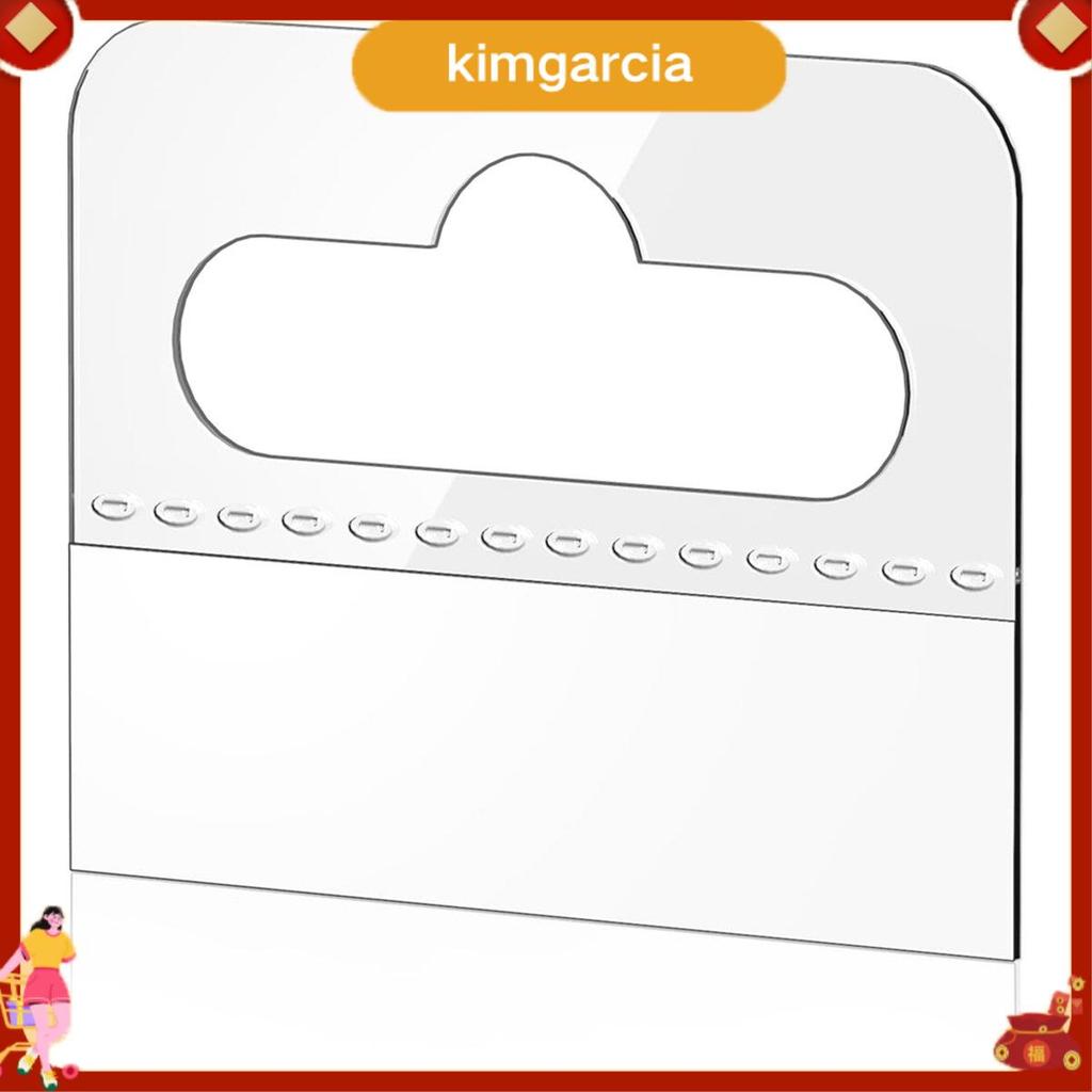 kimgarcia Hang Tabs, 200 ชิ้น Clear Sticky แขวนแท็บ Slot Hole Self กาวพลาสติก Hang Tags, 4.5 X 3.5 ซ