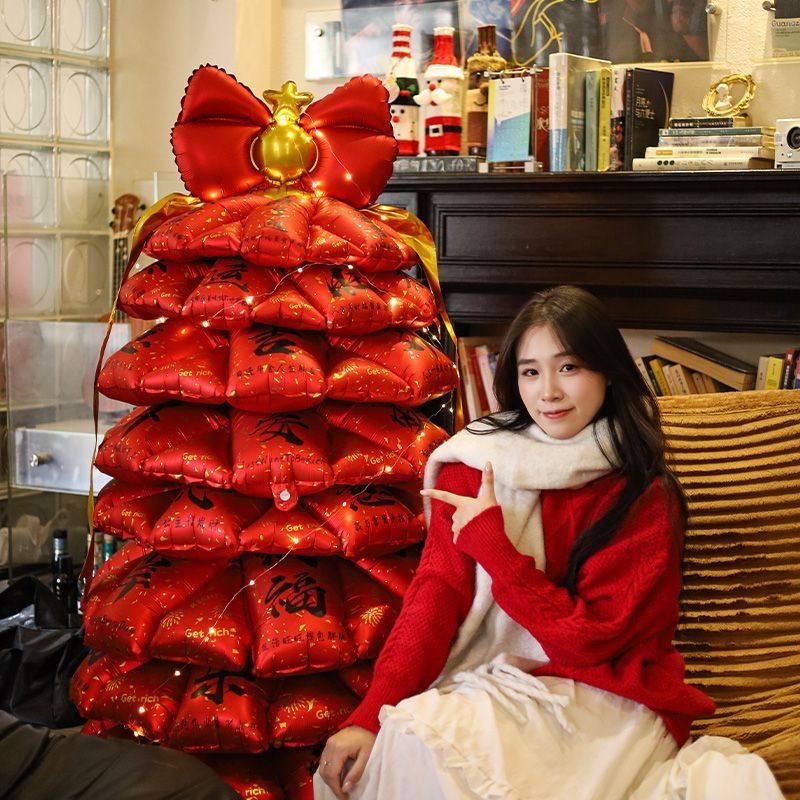 Chinese New Year Decoration Balloons ของตกแต่งวันตรุษจีน อุปกรณ์ประกอบฉากถ่ายรูป ของเล่น ลูกโป่ง ลูกโป่งปีใหม่ - รูปที่ 5