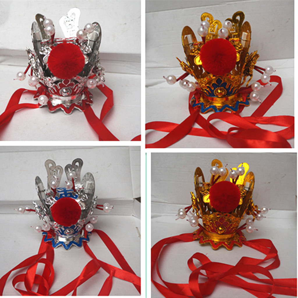 2024ละครใหม่ Golden Crown Monkey King Monkey King Head Crown Jia Baoyu Head Jewelry Monkey King Oper
