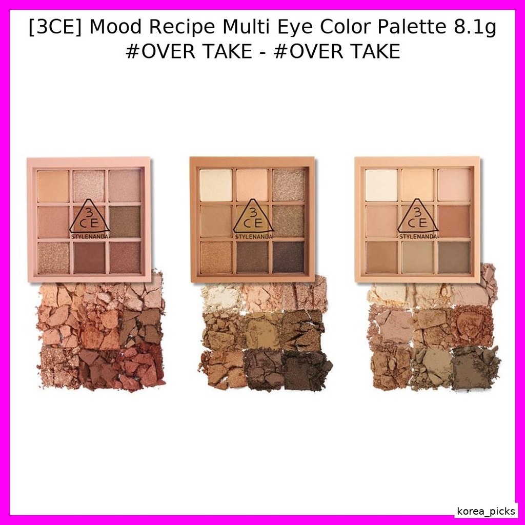 [3CE] Mood Recipe Multi Eye Color Palette 8.1g #OVER เอา - #OVER TAKE / Korean Eye Palette / เฉดสีอเ