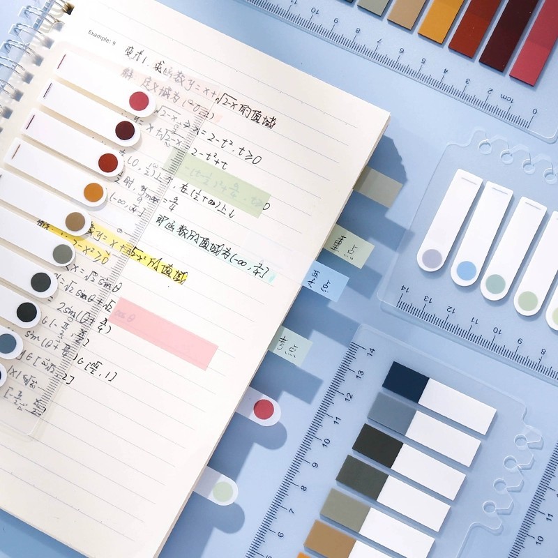 postit น่ารัก postit Retro Morandi Classification Bookmark ใบหลวมบันทึกโพสต์อิท