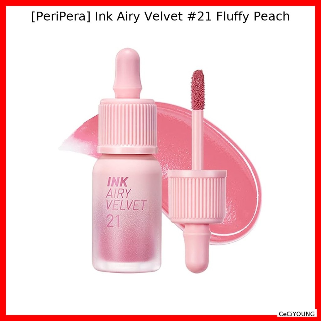 [PeriPera] Ink Airy Velvet #21 Fluffy Peach / Korean Lip Tint / Velvet Finish / ของแท้ 100% โดย CeCi