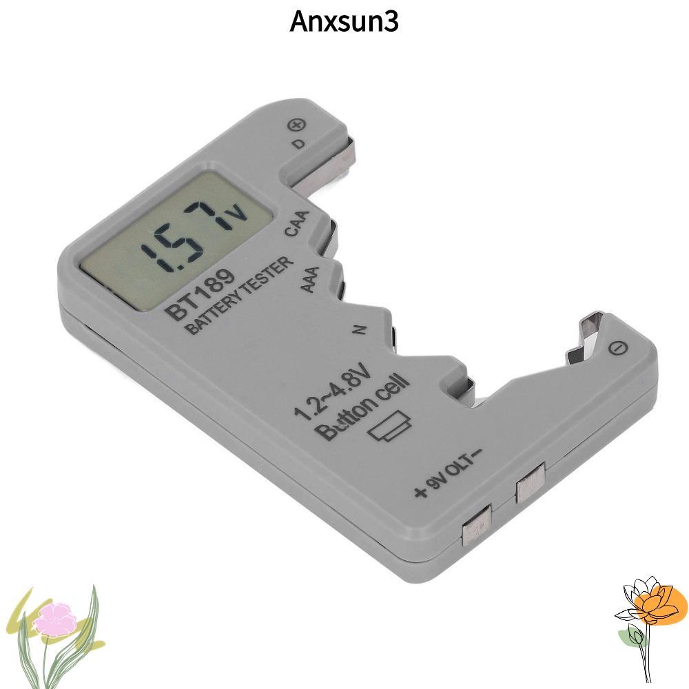 ANXSUN3 Digital Battery Checker, Universal Compatiility ขนาดเล็กเครื่องทดสอบแบตเตอรี่ดิจิตอล,จอแสดงผ
