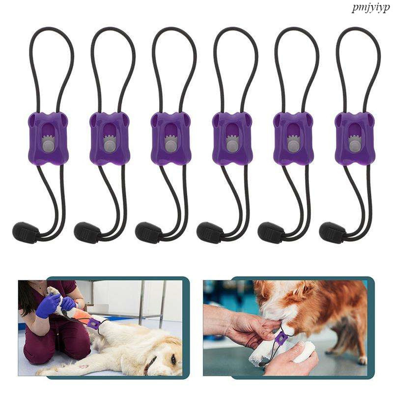 สัตว์เลี้ยงแบบใช้ซ้ําได้ปรับปฐมพยาบาลยืดหยุ่นหัวเข็มขัด Tourniquet Pet Tourniquet Pressure Vein Stra