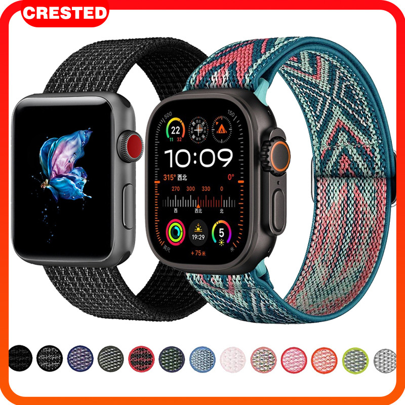 สายไนลอนสำหรับนาฬิกาสมาร์ทวอตช์ for Smartwatch IWatch Ultra SE 3 2 Series 11 10 9 8 7 6 5 4 3 49 46 45มม 42มม 41มม 38มม