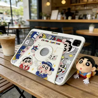 เคส Galaxy Tab ลายการ์ตูน หมุนได้ 360 องศา กันกระแทก ตั้งได้ สำหรับ S6 Lite S10 Lite A9+ A11 A11+ S9 S9+ S9FE S10FE