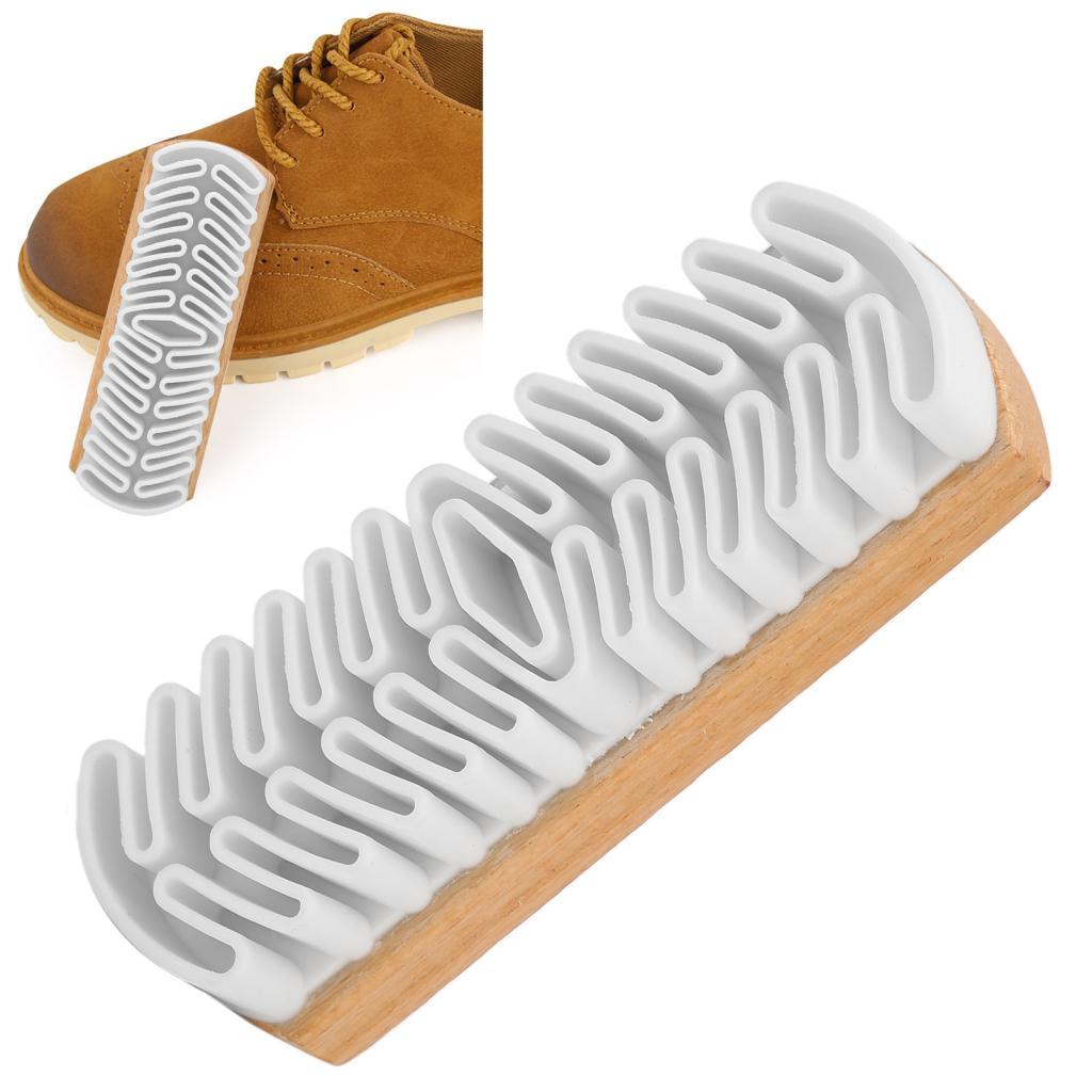 Jijaka Crepe Wood Brush Suede Nubuck รองเท้าทําความสะอาดหนังสําหรับดูแลรองเท้า