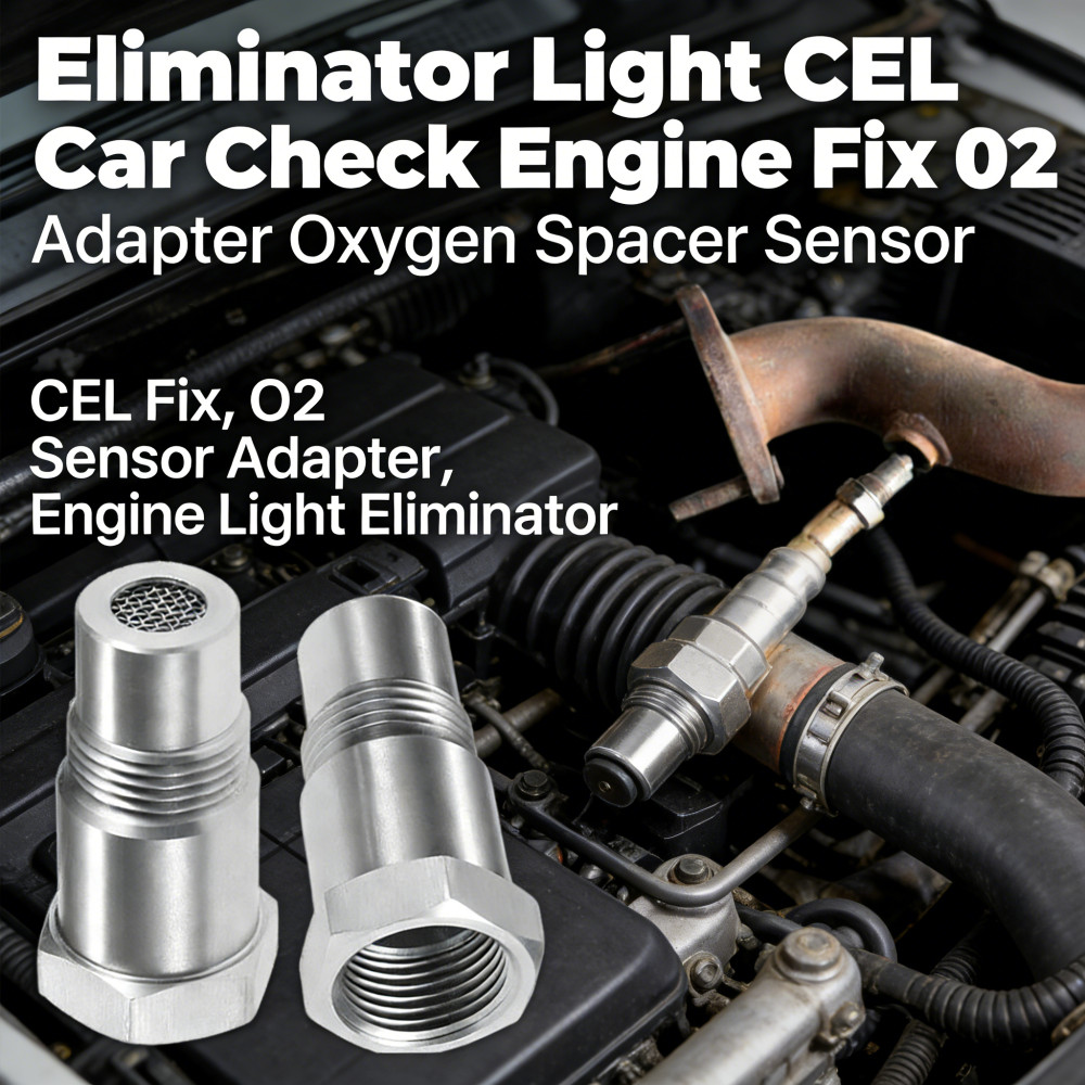 ไฟเครื่องยนต์ CEL Fix M18X1.5 Car Sensor O2 Oxygen Adapter Check