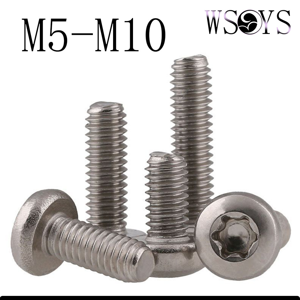 สแตนเลส 304 น็อต สกรู หัวจมกลม ดาว ท็อกซ์/Button Head Pin-Torx M5-M10*L6-100mm[WSYS-MB-YM]