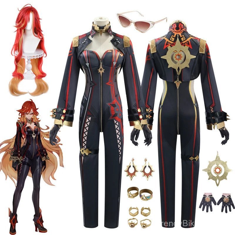 Mavuika คอสเพลย์ Pyro Archon Natlan จาก Genshin Impact สำหรับปาร์ตี้ฮาโลวีน