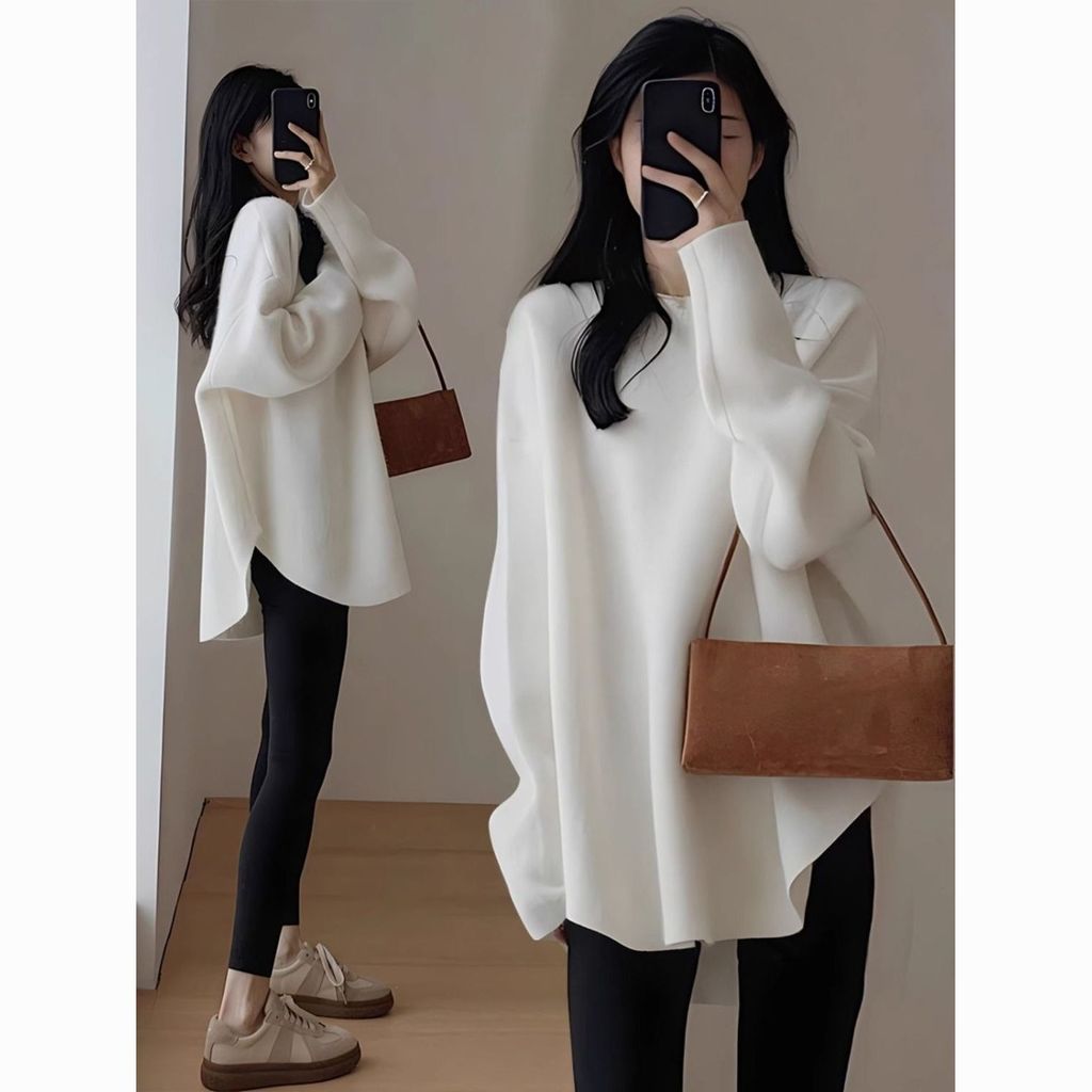 VIA5 ฤดูใบไม้ร่วงฤดูหนาวรอบคอเยอรมันกํามะหยี่ Bottoming เสื้อผู้หญิงเกาหลีรุ่น All-Match ins Warm To