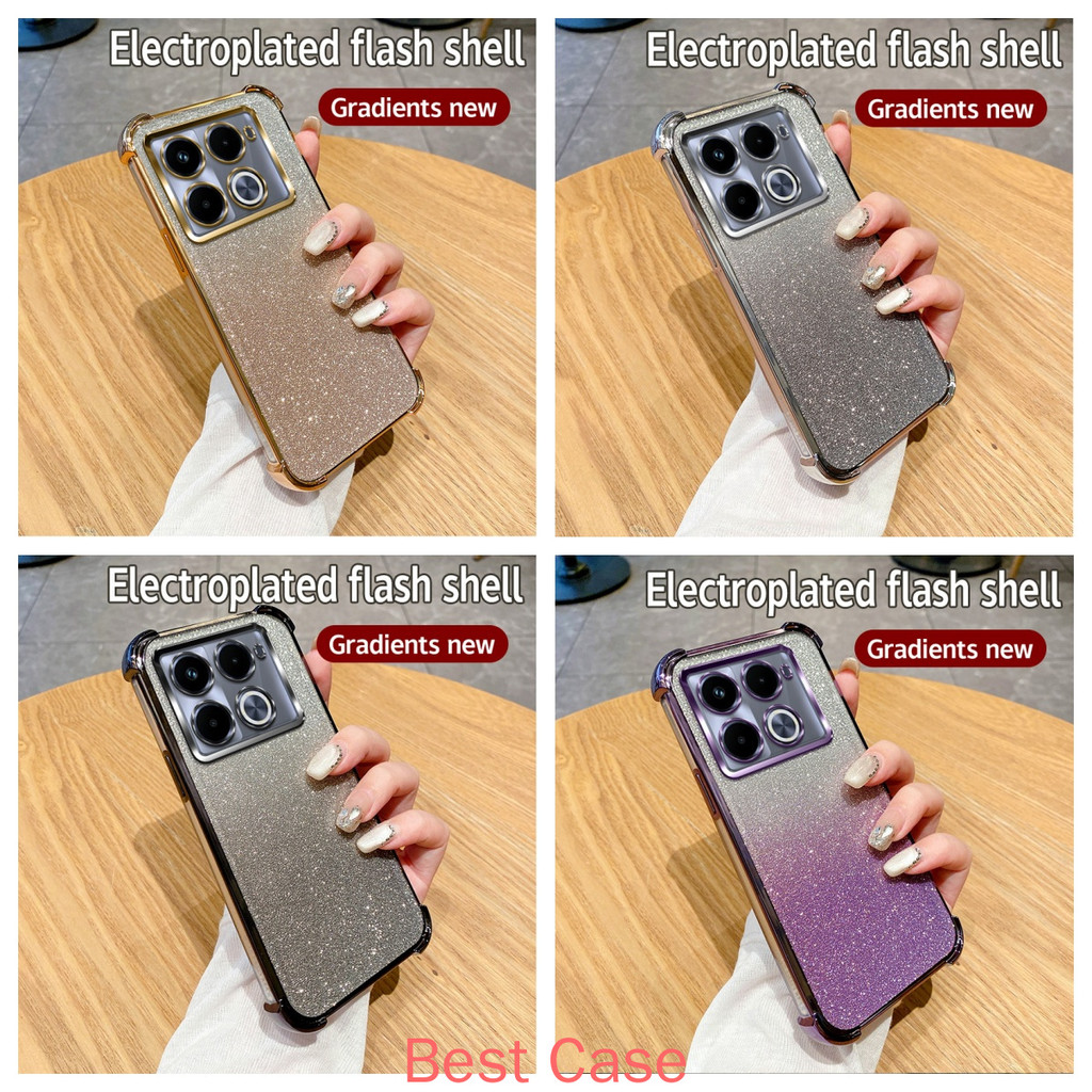 เคส Infinix Note 40 Pro 4G 5G เคส Infinix Note 40 Pro+ 5G เคสน่ารัก Soft เคส flash shell สี่มุม Anti Drop เคส DDSJ-2