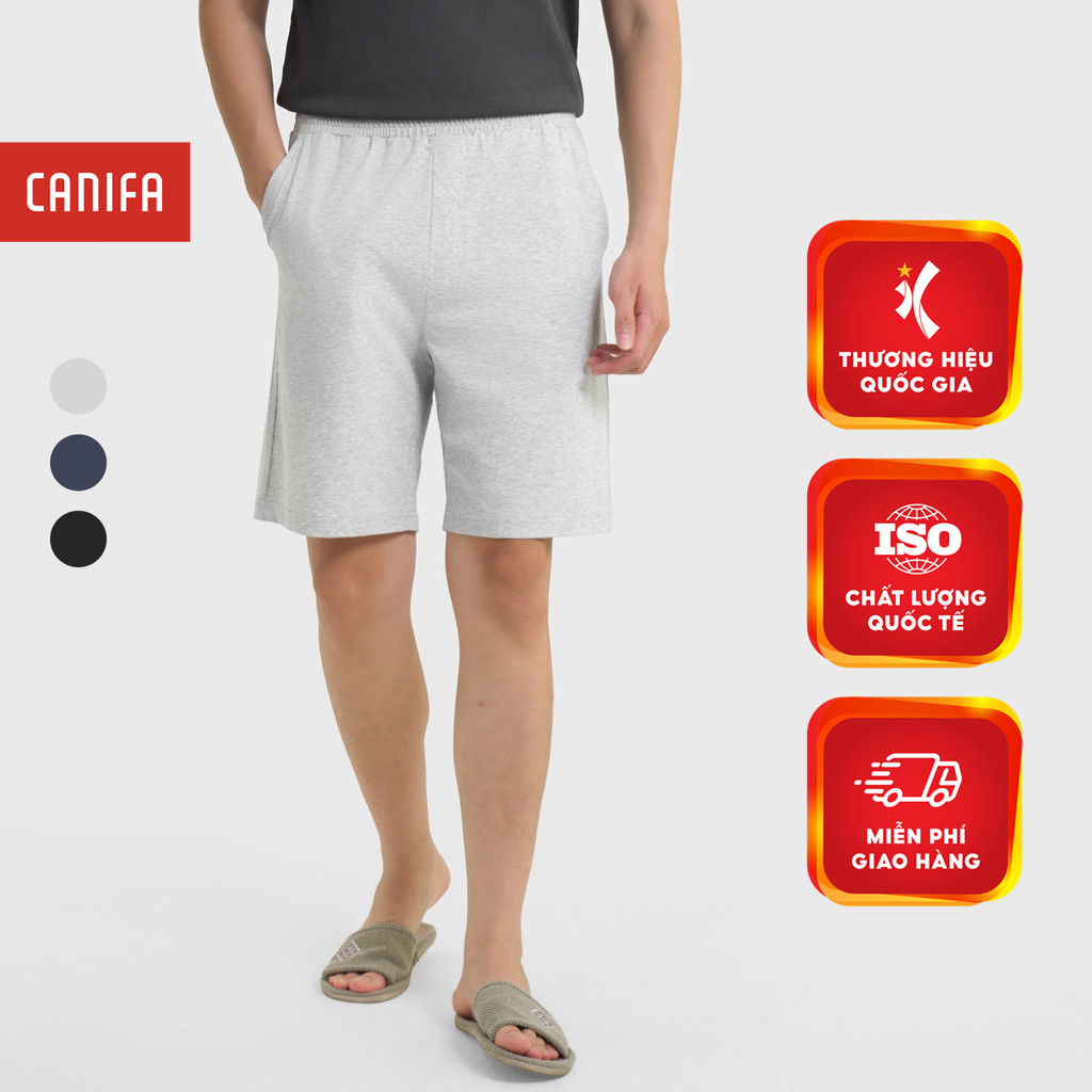 CANIFA กางเกงเลานจ์ทรงหลวมสําหรับผู้ชายมียางยืด 8LB25A002