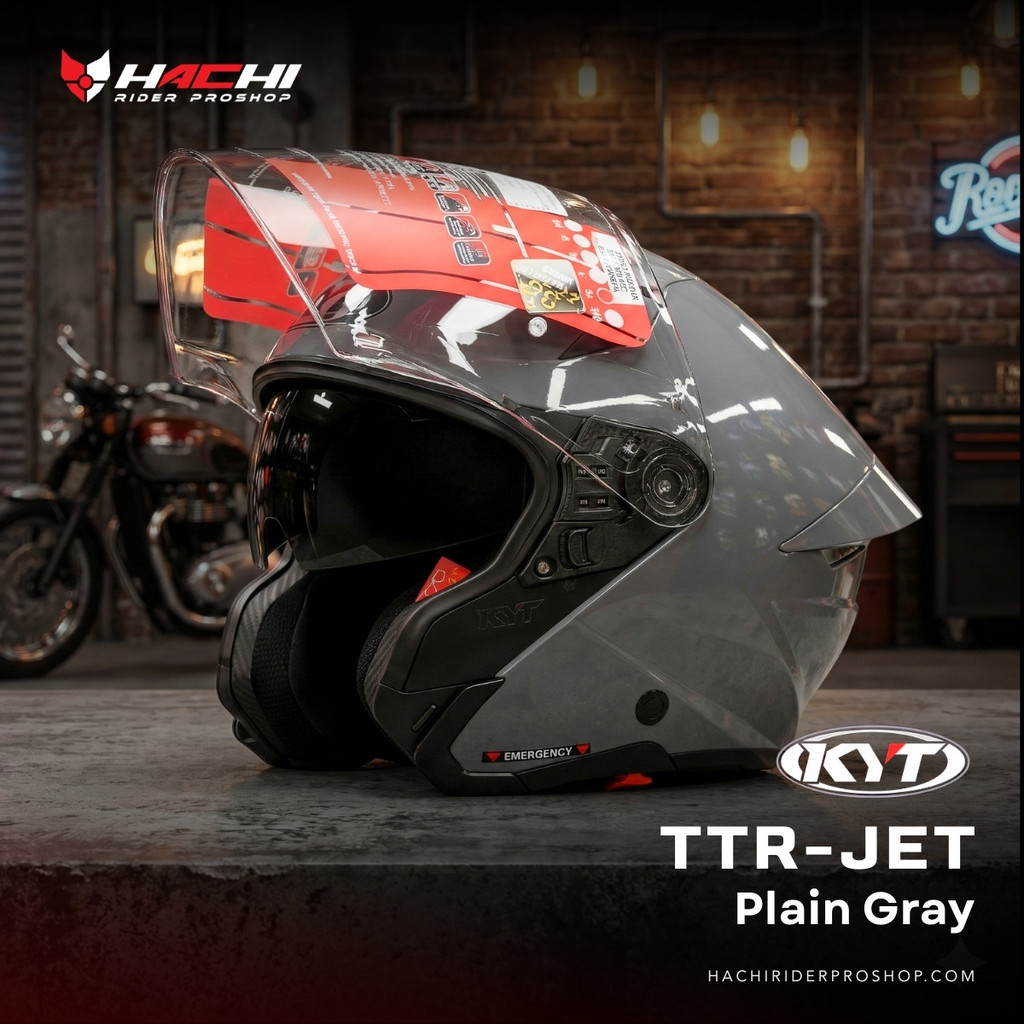 KYT TTR JET -  Plain Gray