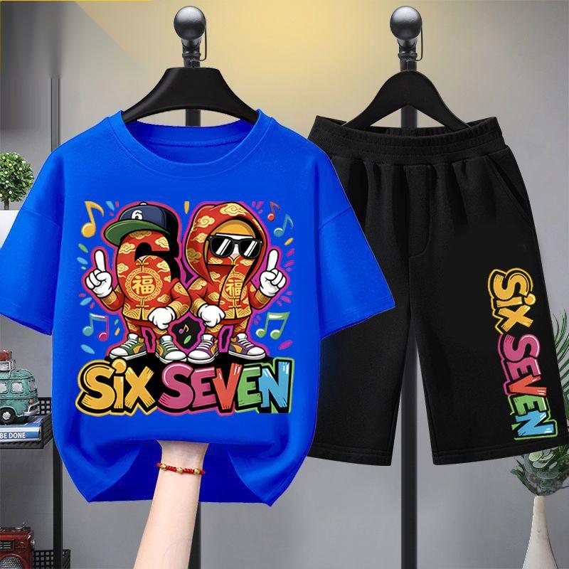 จัดส่งจากไทย ส่งภายใน 24 ชั่วโมง ชุดเด็กยอดนิยมขายดี 67 ลวดลาย ชุดเด็ก โชคลาภดีปีใหม่ 67 แบบ ขนาด 100-150 ซม. เสื้อ+กางเ - รูปที่ 6