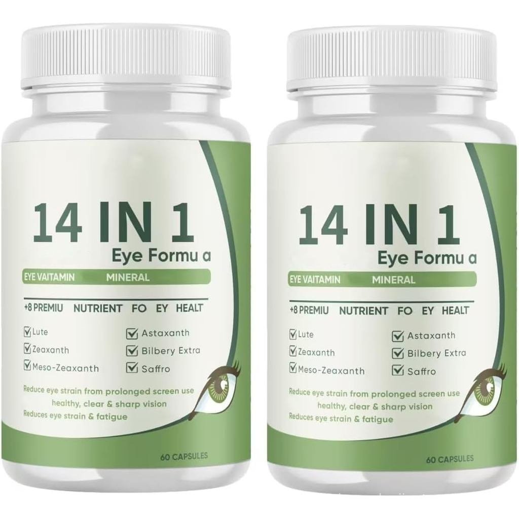 14-and-1 Advanced Eye,with Lutein, Zeaxanthin,Vision & Focus,Everyday Visual Clarity and Comfort, Vi