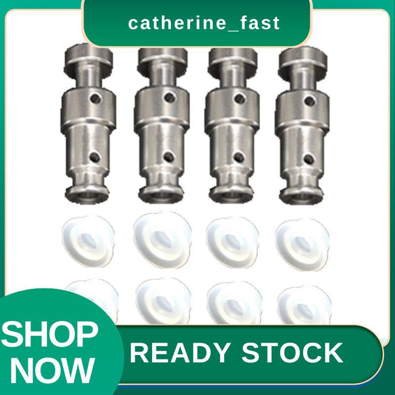 In Stock หม้อความดันไฟฟ้าวาล์วลอย DUO60 Silver Double Hole อลูมิเนียม 3.2X0.9X0.8 ตรวจสอบวาล์ว 4 ลอย