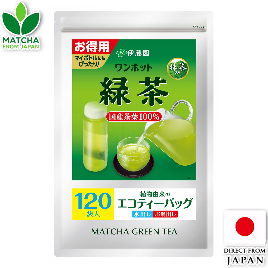 Itoen อิโตเอ็น วันพอท ชาเขียวมัทฉะ ซอง มูลค่า 120 ซอง【Direct from Japan】