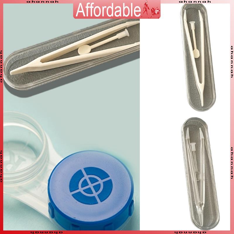 AH 1 ชุดใหม่คอนแทคเลนส์ผู้แทรก Remover คอนแทคเลนส์หลากสีแหนบสําหรับเครื่องมือหนีบพิเศษ