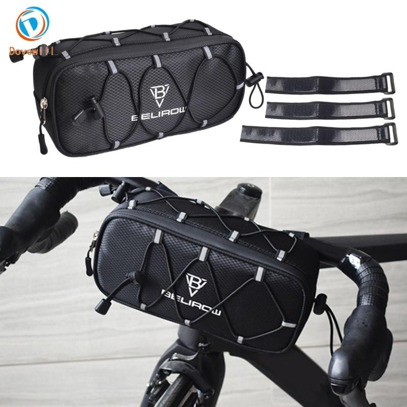 Dovewill กระเป๋าหน้าจักรายานพับได้ สะท้อนแสง ขนาดกะทัดรัด ใช้งานสะดวกสำหรับการปั่นจักรยานและเก็บของได้มาก - รูปที่ 3