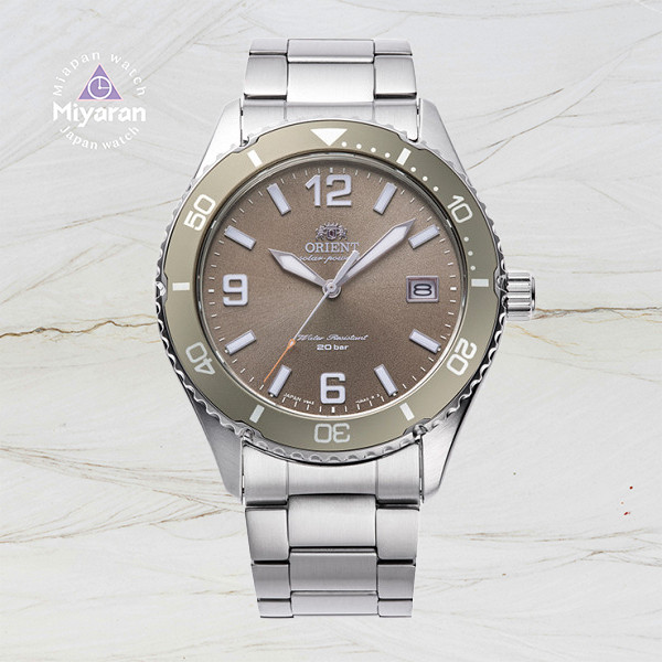 Orient Watch Mako SOLAR RN-WJ0004Y Men's Cocoa Brown