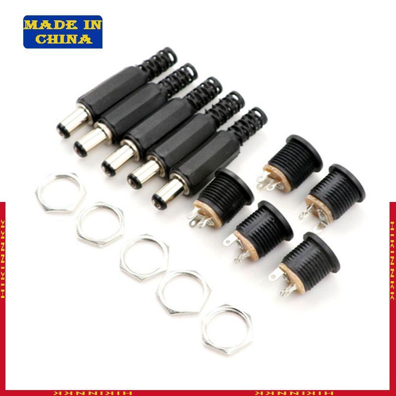 HIK 12V สําหรับ DC Power Connector 5 5 มม.x 2 1 มม.สําหรับกล้องรักษาความปลอดภัยกล้องวงจรปิดและแสง