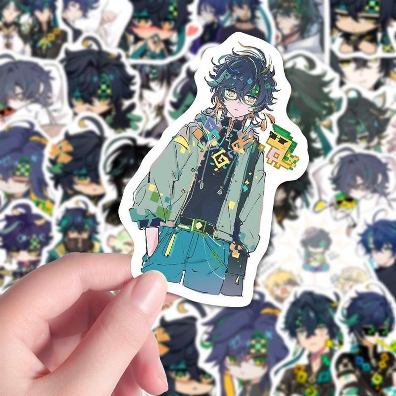 Zhang Yuanshen ตัวอักษร Gini Chi สติกเกอร์ Nata สามสินค้าขนาดเล็กการ์ตูน DIY คอมพิวเตอร์ถ้วยน้ํา Zha