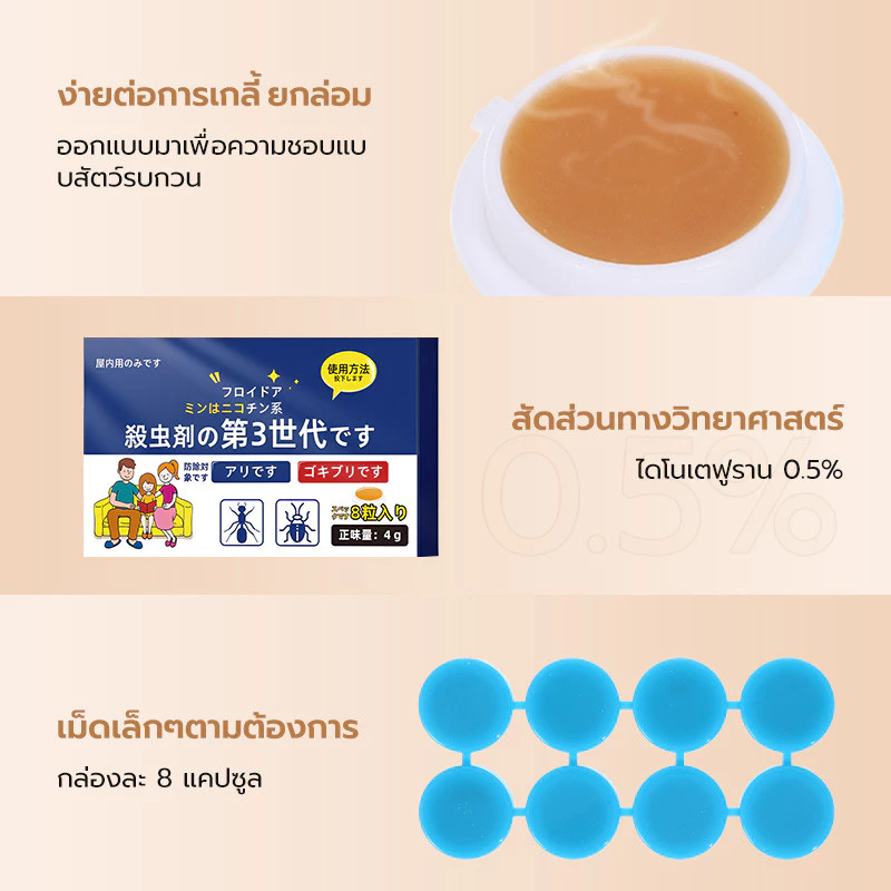 ยาไล่จิ้งจก-ตุ๊กแก 8 ชิ้น/กล่อง ปลอดสาร ปลอดภัยต่อสัตว์เลี้ยง thumbnail 6