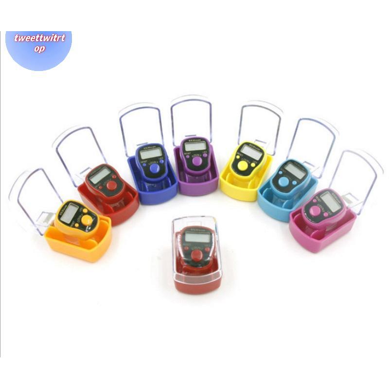 DOUSUN 5 หลัก LED Tally Counter Finger Ring Hand Tally Counter Digital Timers TH