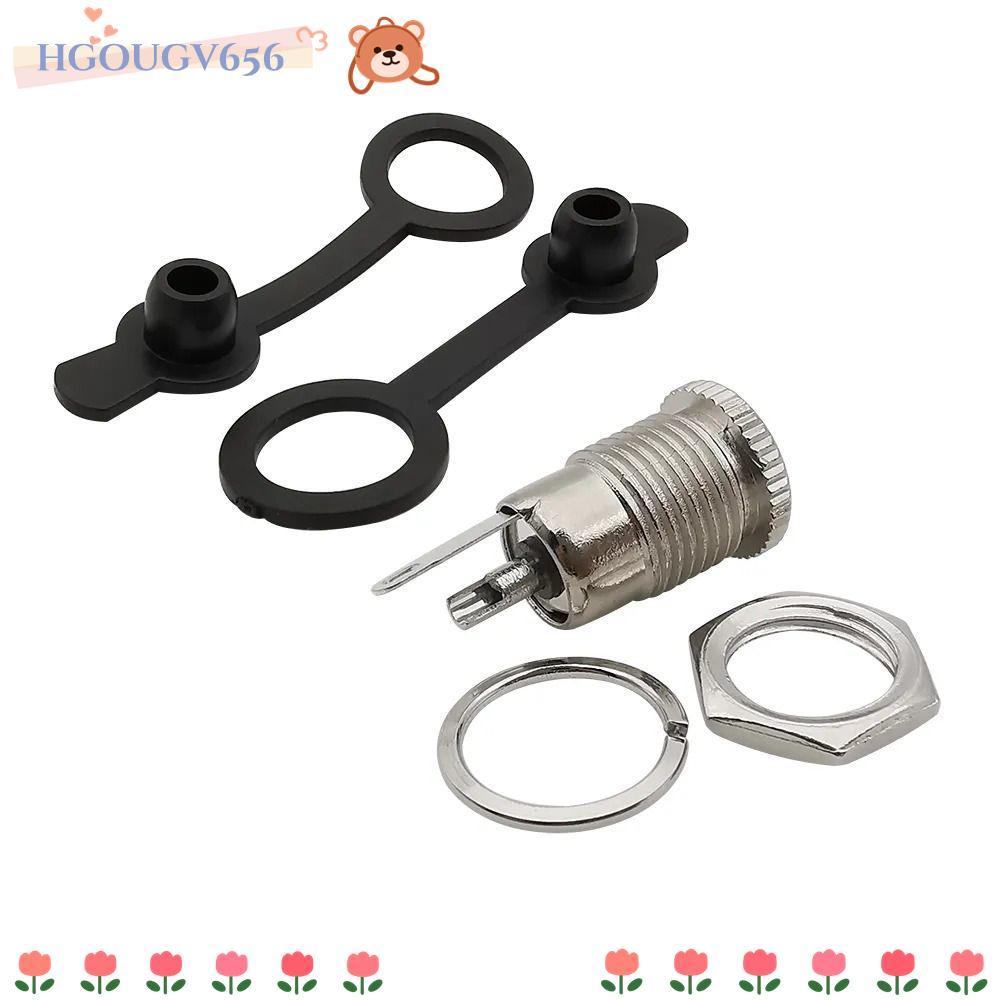 HGOUGVT DC Power หญิงซ็อกเก็ตแจ็ค, DC-099 5.5 x 2.1 มม. DC Jack Adapter, คุณภาพสูงทนทานโลหะ DC-099 ป